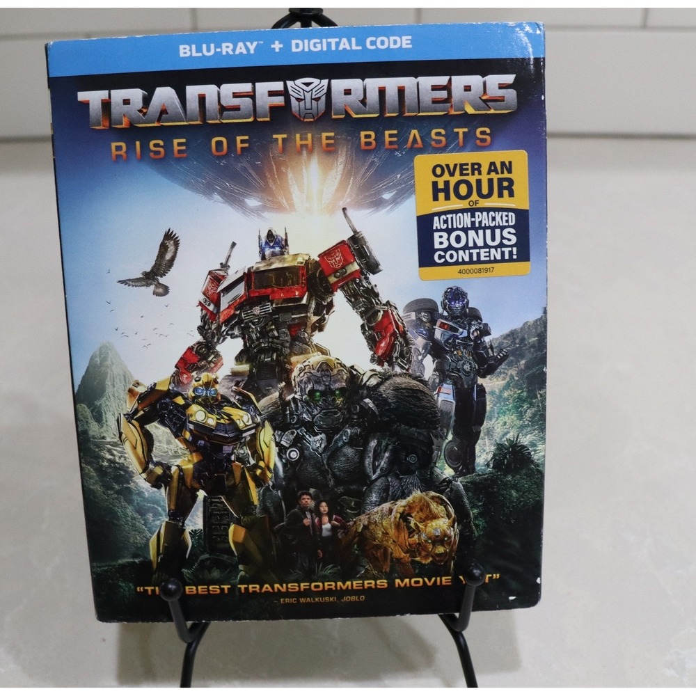 Transformers Rise of the Beasts Blu-ray Digital Code Slipcover 2023 Movie